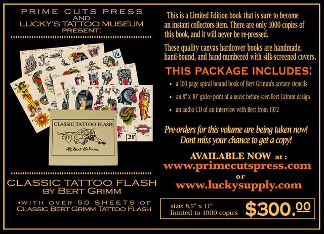 CLASSIC TATTOO FLASH By Bert Grimm is available NOW!