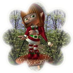 Kym the gumdrop elf, dancing. Pictures, Images and Photos