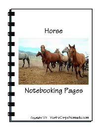 Horse Notebooking Pages