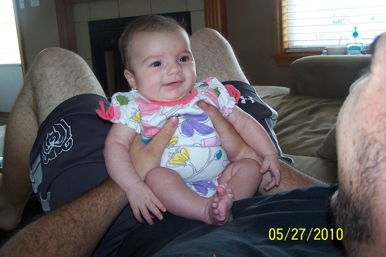 smilin at daddy