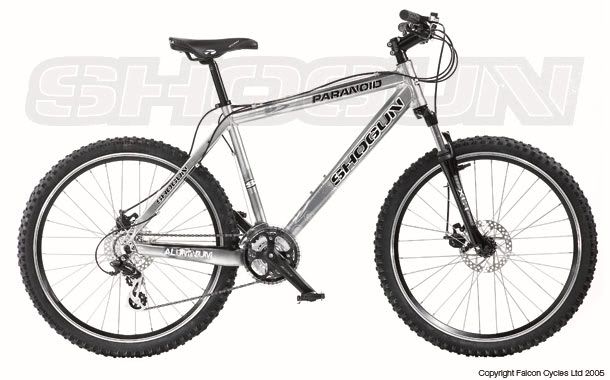 shogun paranoid xc mountain bike