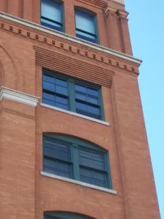 The window from which Oswald supposedly shot Kennedy.
