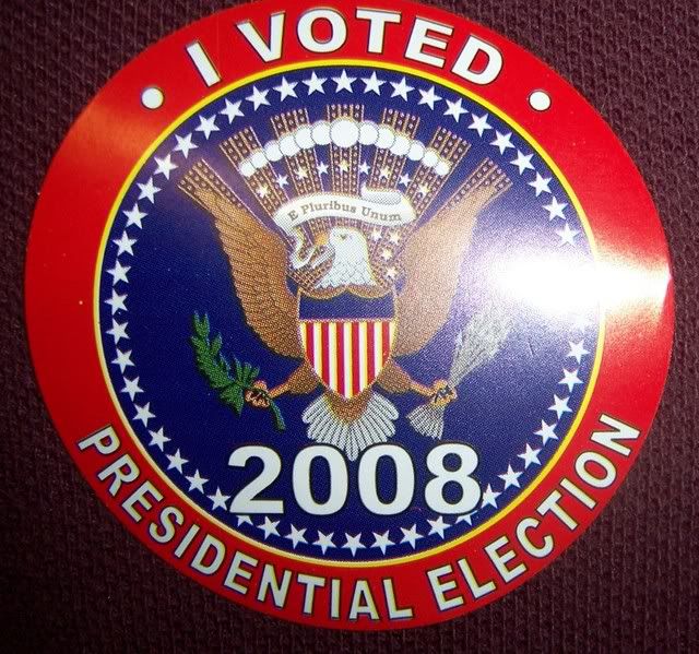 I Voted In The 2008 President Election