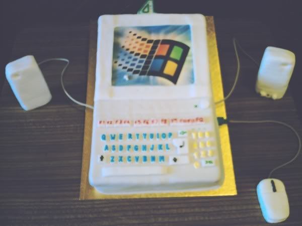 computer cake