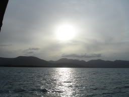 Catching the morning rays on a boat to Ko Phangan