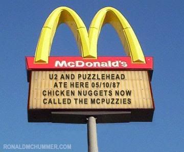 U2 and Puzzlehead share a McFlurry
