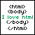 HTML, eu gosto + ainda � sou t�o experiente!