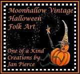 Halloween Art by Jan Pierce Moonhallow Vintage