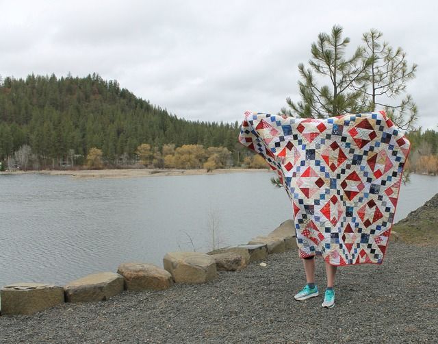 Chain of Fours - A Quilts of Valor by Katie Mae Quilts
