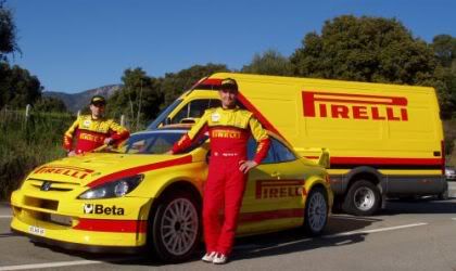 Gigi Galli and his Peugeot 307 WRC