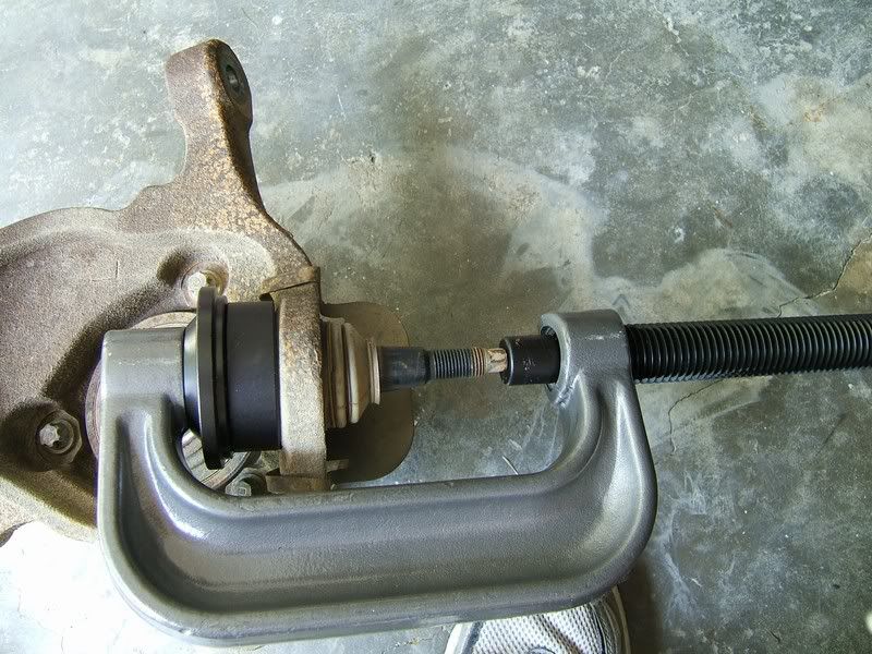 How to use ball joint press jeep #3