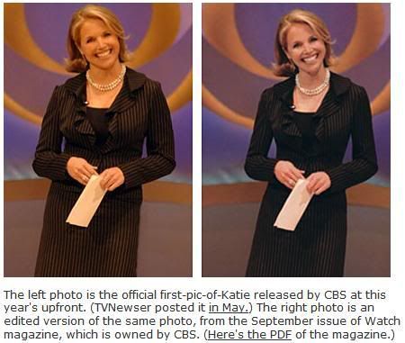 Katie Couric, retouched. Pictures, Images and Photos
