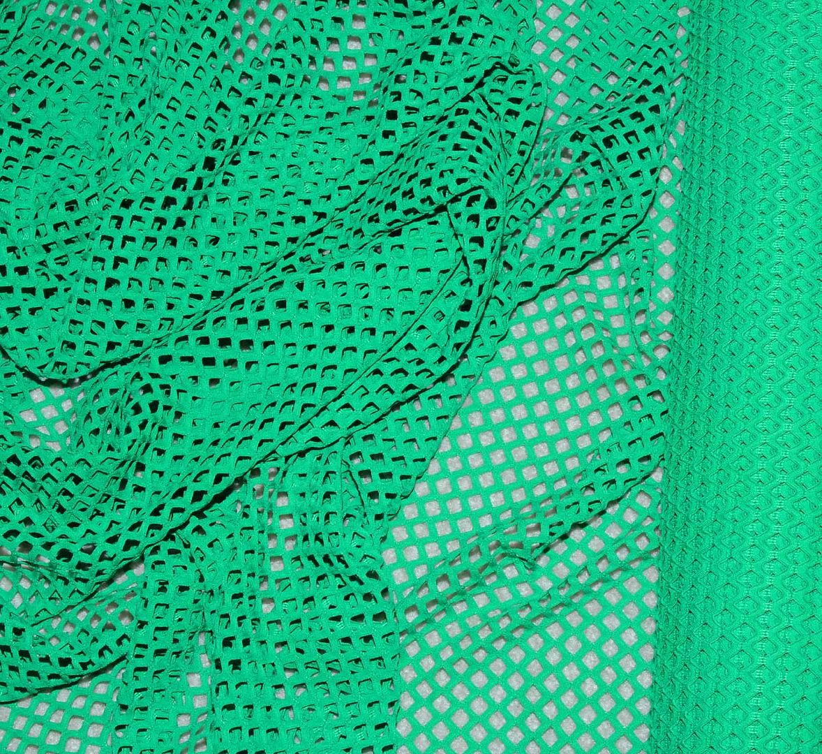 POLY NYLON MESH STRETCH FABRIC KELLY GREEN BY THE YARD eBay