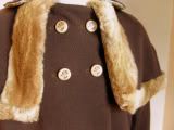 Girls vintage look wool coat. Size 5/6