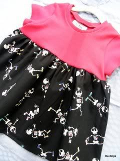 Glow in the Dark! Skeleton dress, size 18 months.  SALE