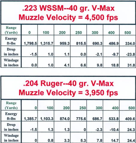 Bullet Speed Chart