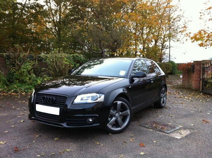 Audi A3 S3 A4 S4 Front Emblem Badge Euro Matte Black