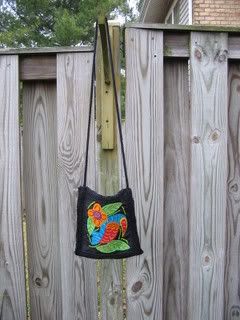 crochet nylon bag