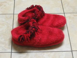 Mel's felted slippers