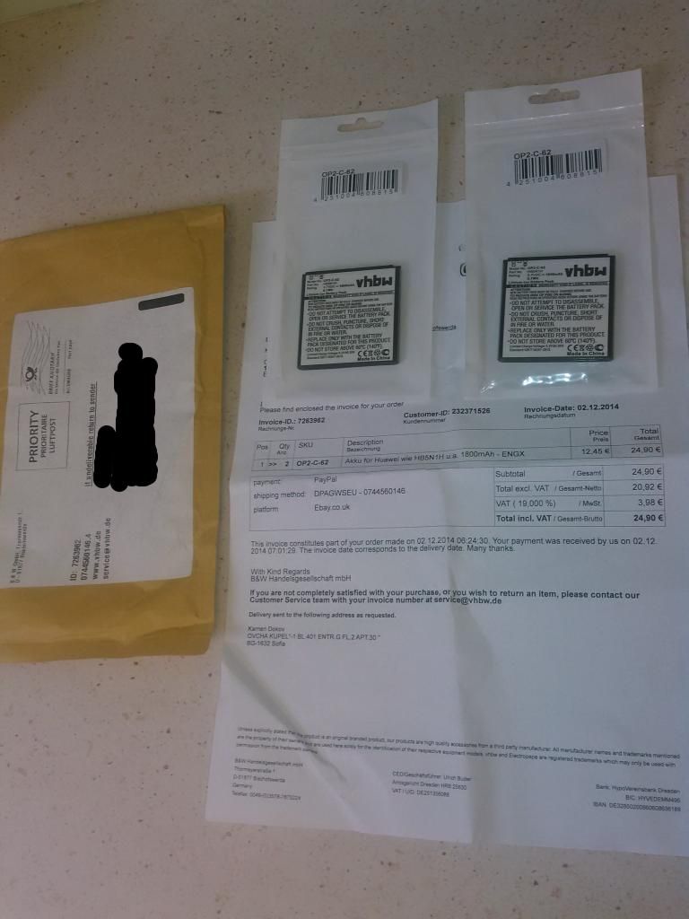 Package contents
