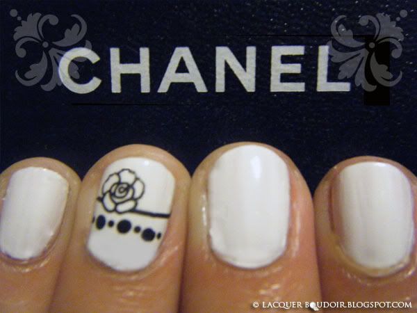 Lacquer Boudoir - Chanel Camelia Manicure