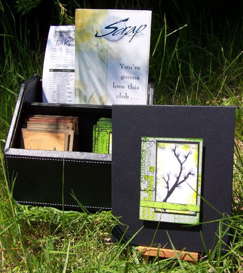 Pure and Simple Sumi Painting ATCs and Display Stand by Neith Juch