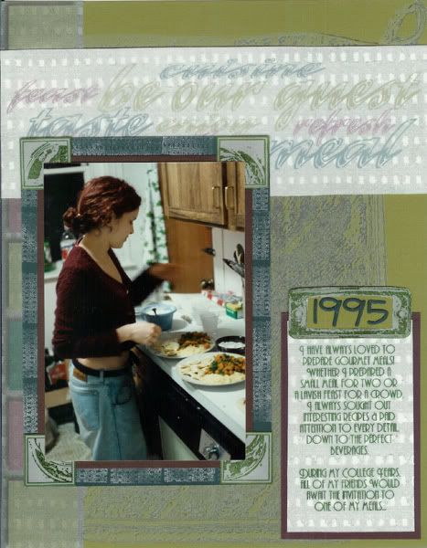Cooking in 1995
