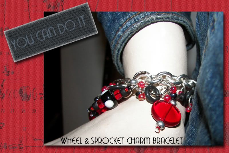Wheel and Sprocket Charm Bracelet DigiLayout
