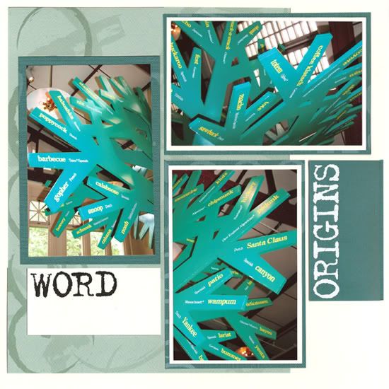 Green With Envy FFC Exclusive ALSB - Layout #5, Word Origins at Ellis Island