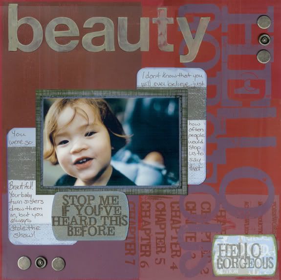 Hello Gorgeous Layout - CS Chapter One 6/07