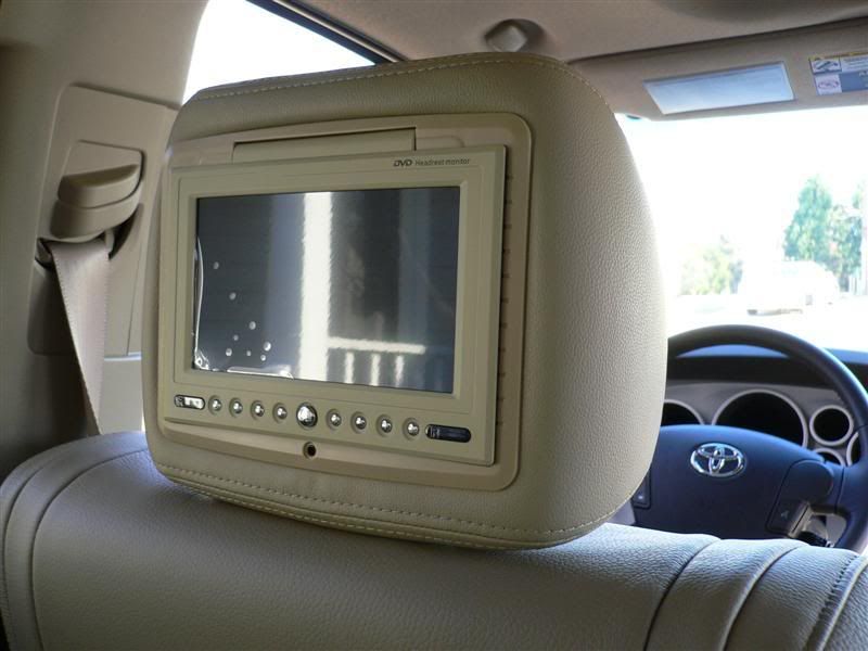 DVD Headrest Installed for about 350.00 Toyota Tundra Forums Tundra
