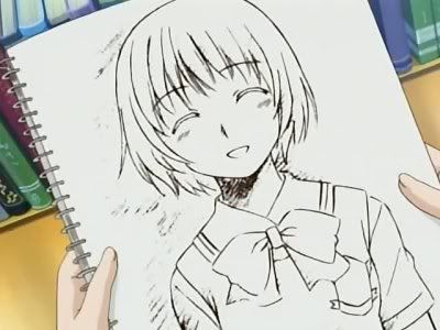 Yasuna can draw Hazumu better than the animators!