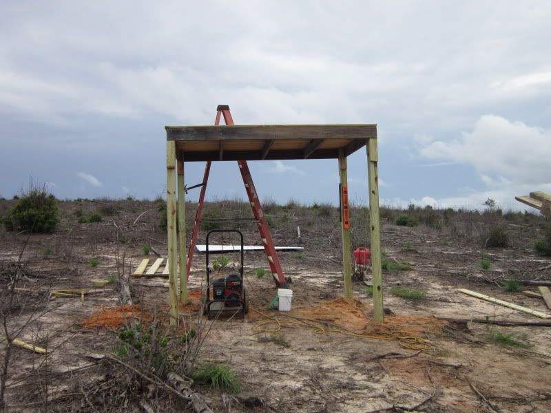 My little shooting house! Picture heavy Mississippi Hunting and