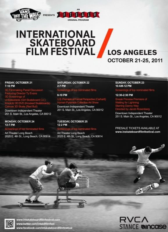 International Skate Film Fest Schedule 2011