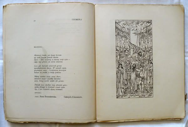 przekład d'Annuznia i grafika Burne-Jonse'a