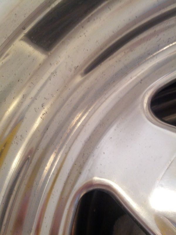 Remove pitting in aluminum wheels