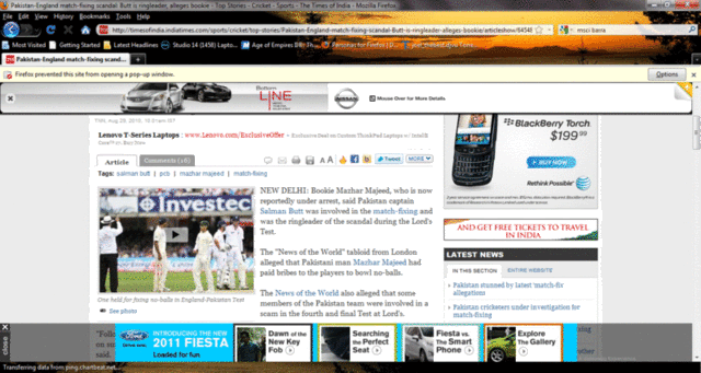 timesofindia.com, as on 29 Aug 2010