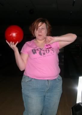 Me, alcohol and a bowling ball--evil.  And probably not the smartest combo.