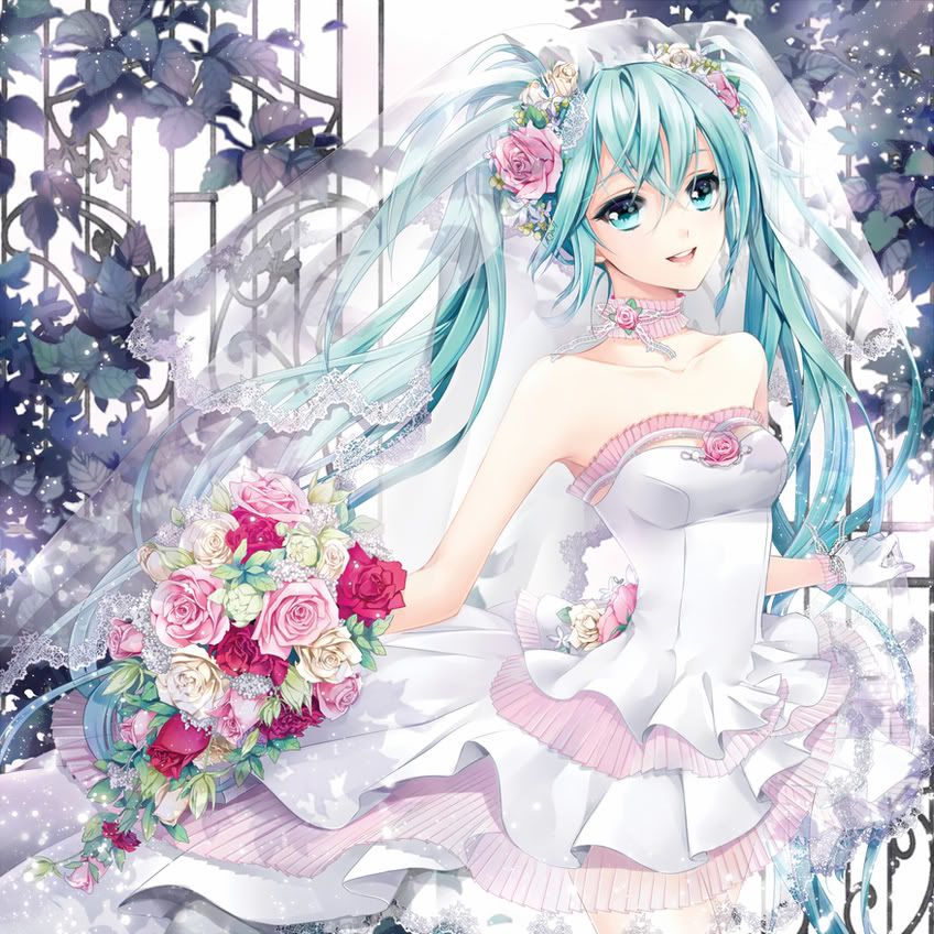 wedding dress hatsune miku