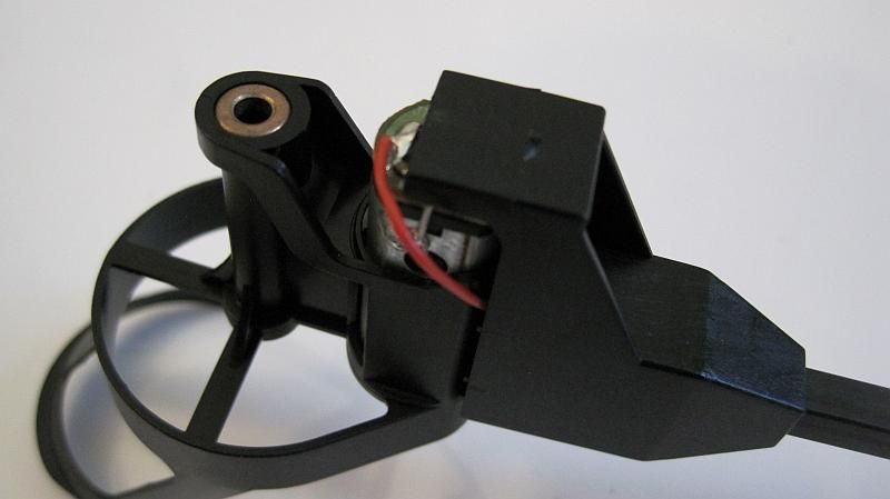 Wires routed motor cover on