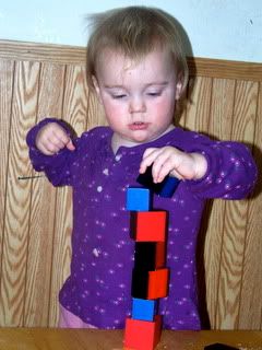 building a tower from the binomial cube