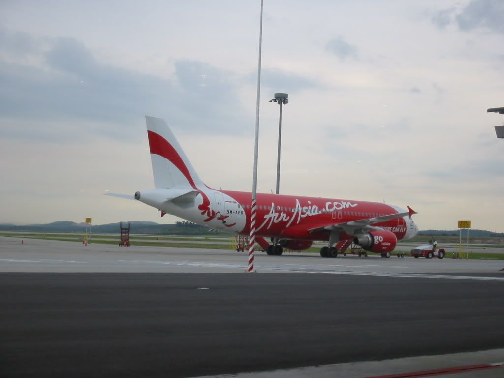 Looking at one of the Air Asia plane taking off