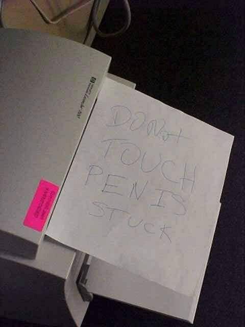 DONot TOUCH PENIS STUCK!!!