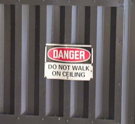 danger ceiling