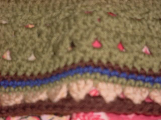 Vanna's Choice 12 inch Square Afghan.