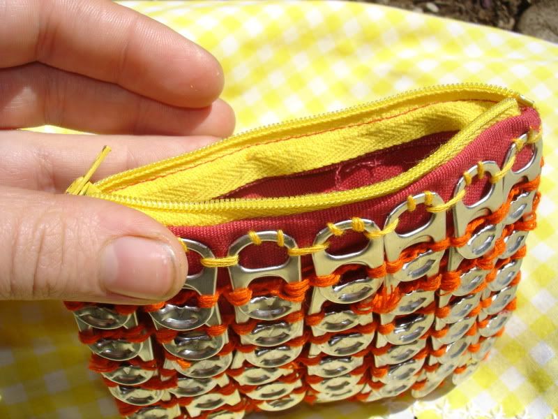 Crochet Sunshine Stripes Change Purse