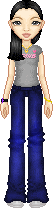 Self-Portrait of Me : I really love the shading on this one, especially the jeans and hair. Base by Watermelon Bubblegum