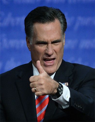 image of Mitt Romney giving the thumbs-up