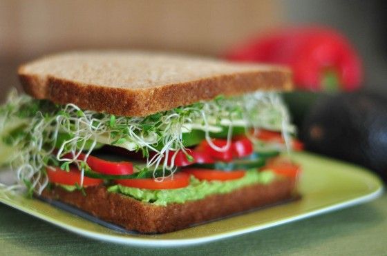 image of a veggie sandwich