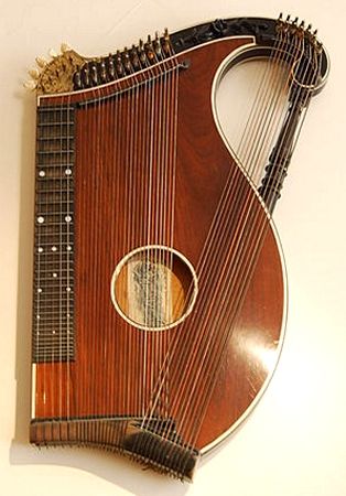 image of a zither, a stringed musical instrument